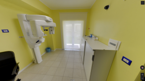 Sala TAC e RX della clinica Dental House Kids