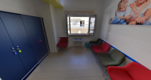 Sala d'attesa della clinica dentistica Dental House Kids