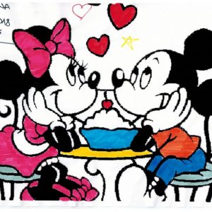 Disegno di topolino e minnie dei bambini di Dental House Kids