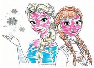 Disegno di frozen dei bambini di Dental House Kids