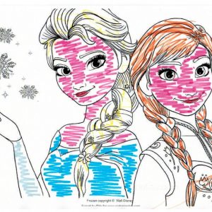 Disegno di frozen dei bambini di Dental House Kids